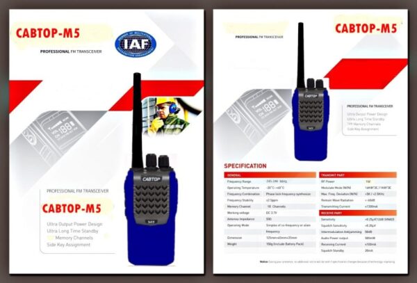 Cabtop M5 Walkie talkie Price